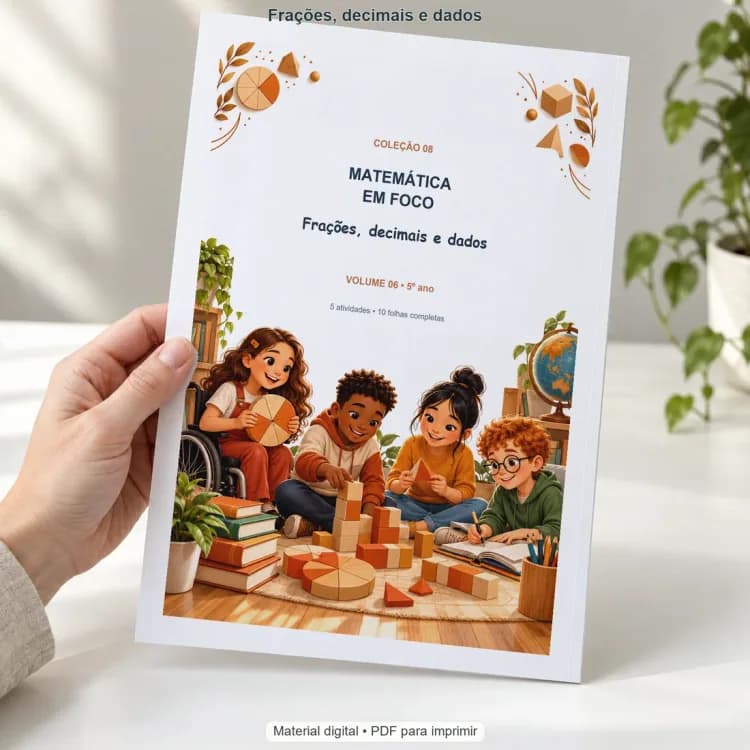 Capa de Frações, decimais e dados