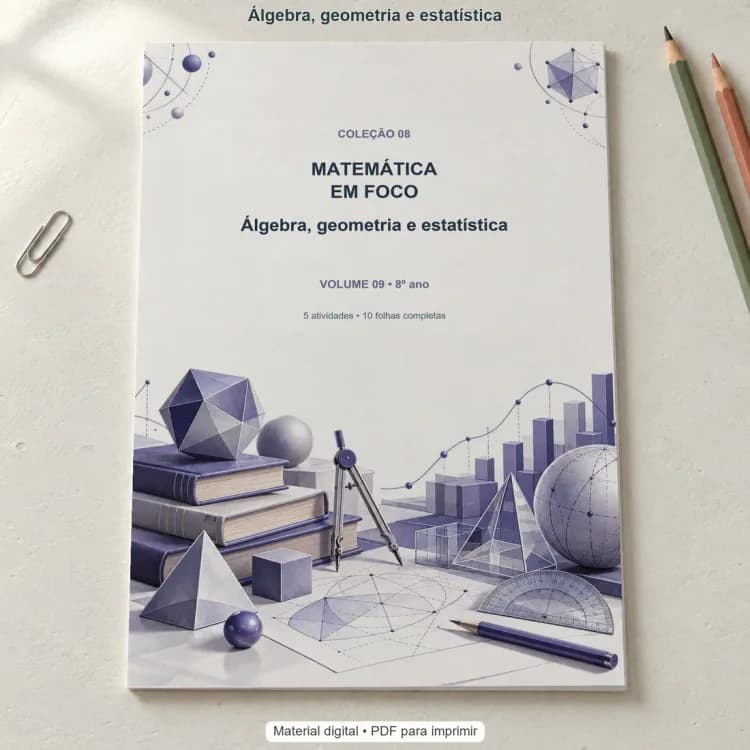 Capa de Álgebra, geometria e estatística